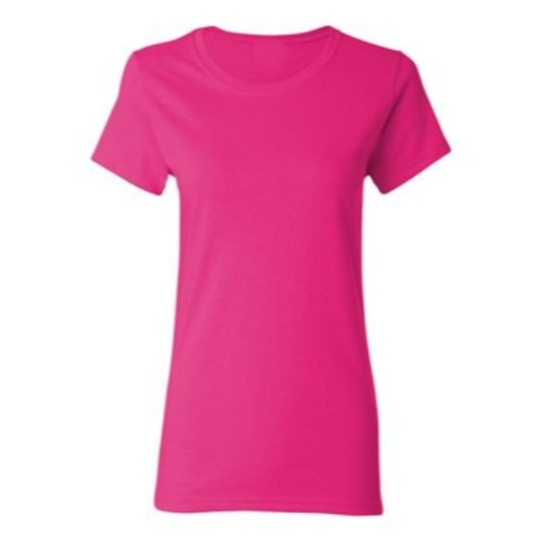 12 cyber pink plain blank women t shirt front